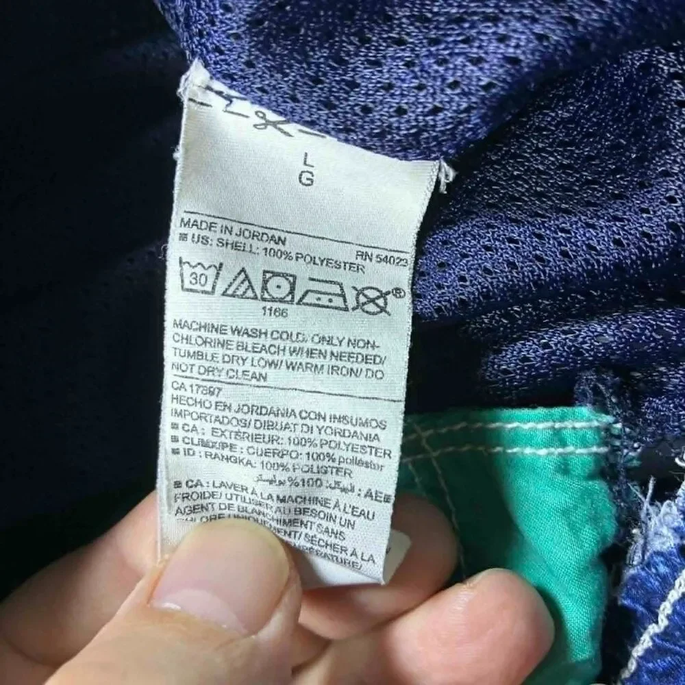 Old Navy Swim Trunks Mens Large Blue Marlin Fish Print Elastic Waist Board Short